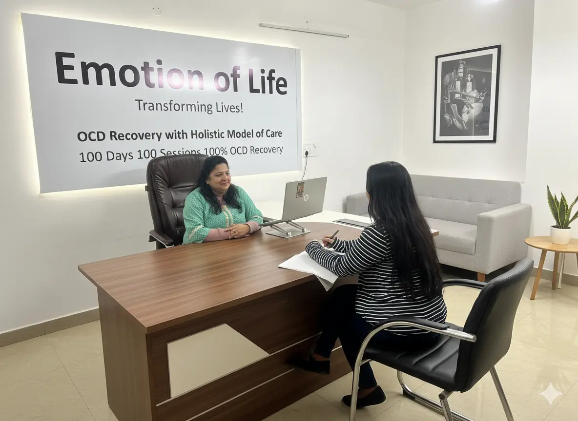 Best OCD and anxiety psychologist online offering 100 days 100 sessions recovery program